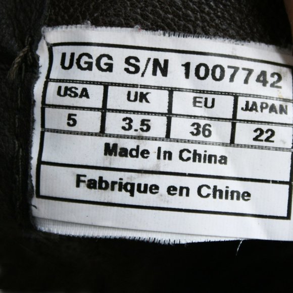 UGG Ladies 5 Australia Kiings Side-zip Buckle - Picture 8 of 12